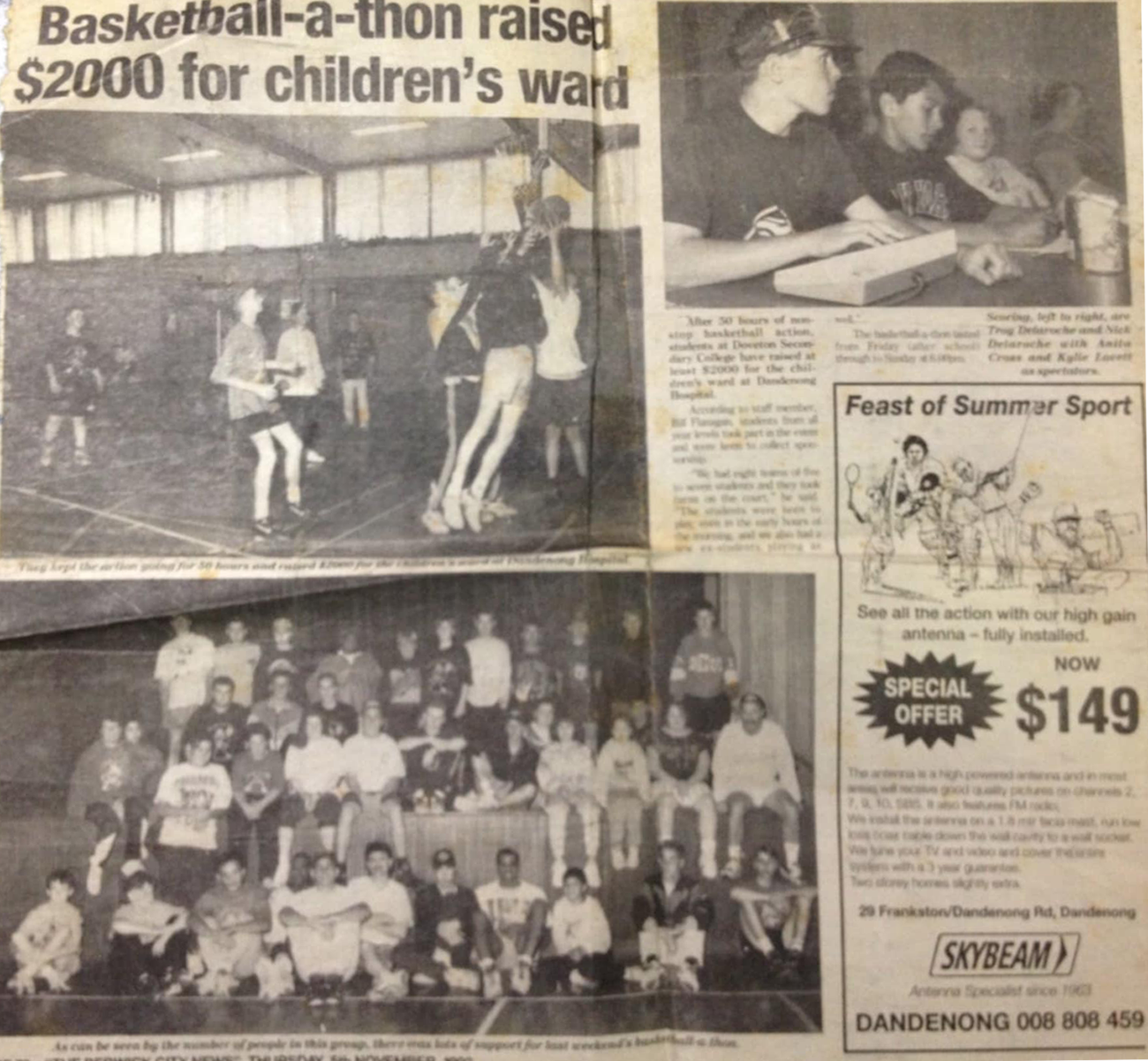 50 Hours Basketball-A-Thon / Raised Money Children's Ward